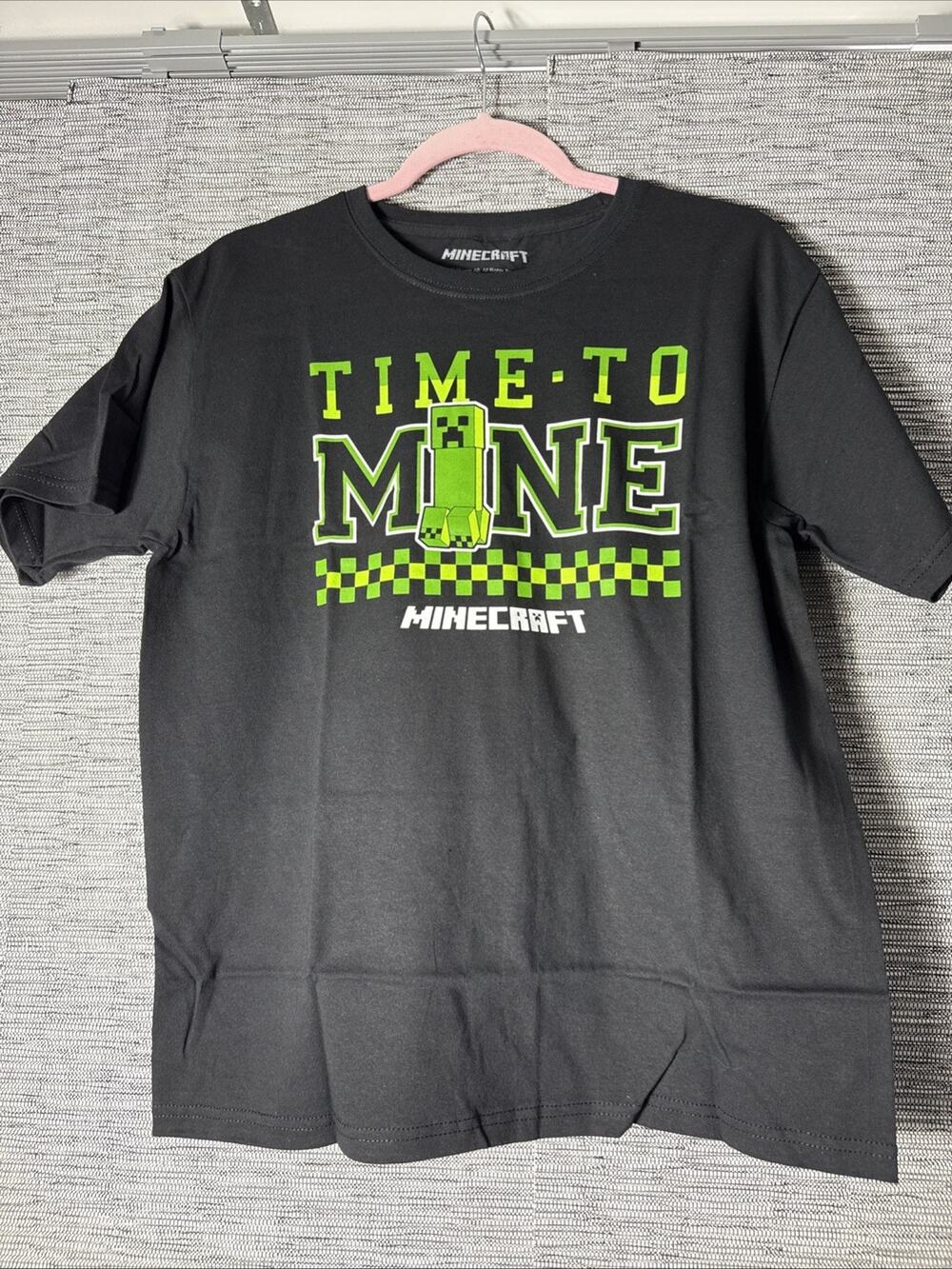 Kids Minecraft T-Shirt Tee, Black, XL